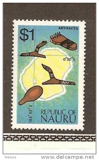 Nau Mi.Nr.101/  NAURU - 1973, Inselkarte + Kunst ** - Nauru