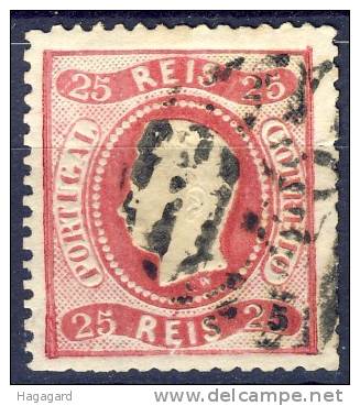 #Portugal 1867. Michel 28. Cancelled (o). - Usado