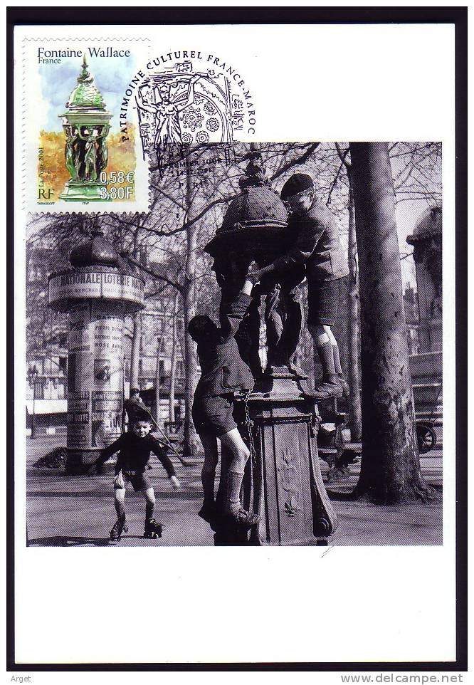 Carte-Maximum France N°Yvert 3442 (Fontaine Wallace) Obl Sp Ill 1er Jour - 2000-2009