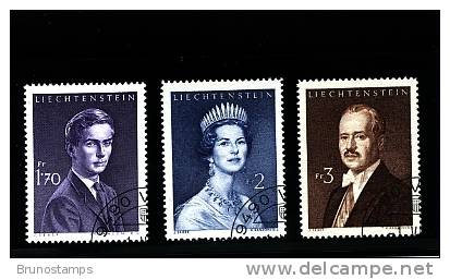 LIECHTENSTEIN - 1960  PRINCES SET FINE USED - Usati