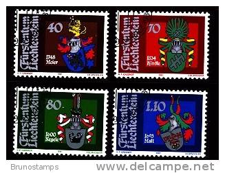 LIECHTENSTEIN - 1980  COAT OF ARMS  SET  FINE USED - Oblitérés