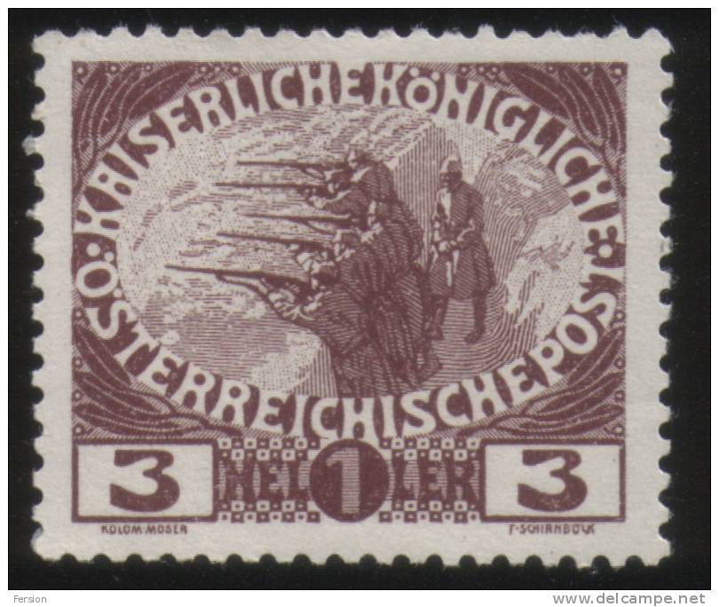 1915 Austria - Österreich - Mi 180 + Soldier - Unused Stamps