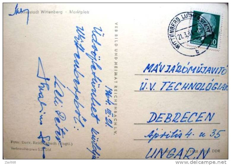 WITTENBERG  -  MARKPLATZ  1964. - Wittenberg