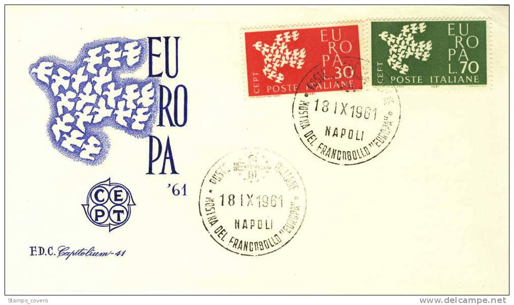 ITALY FDC MICHEL 1113/14 EUROPA 1961 - 1961