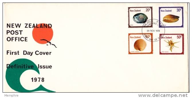 1978 FDC Shells Definitive Issue  - Coquillages - FDC