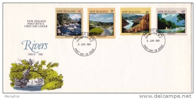 1981  FDC  Rivers - FDC