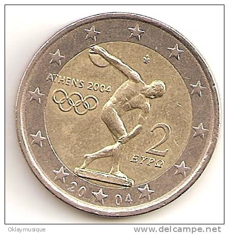 2€  Athene 2004 - Grèce