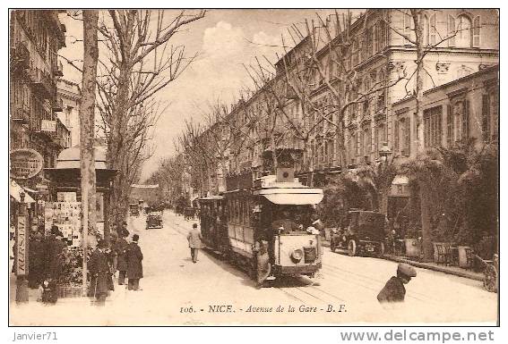 Nice. Avenue De La Gare - Transport Ferroviaire - Gare