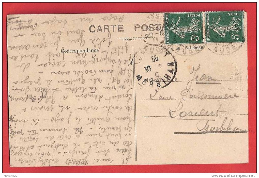 D42 11 PRES AXAT GORGES DE ST GEORGES 1911 TIMBRE CAHET - Axat