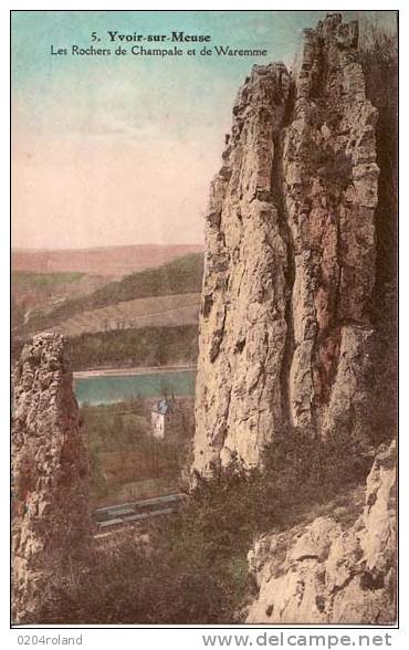 Yvoir Sur Meuse - Les Rochers De Champale Et Le Waremme - Yvoir