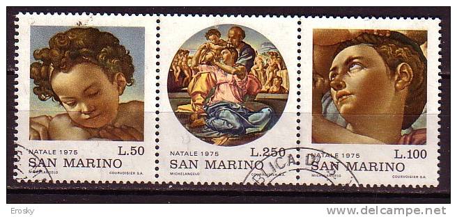Y8799 - SAN MARINO Ss N°950/52 - SAINT-MARIN Yv N°905/07 - Used Stamps
