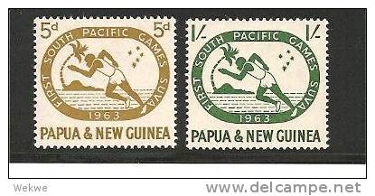 PNG Mi.Nr.50-51/ 1963 Sprinter (Sport) ** - Papua-Neuguinea