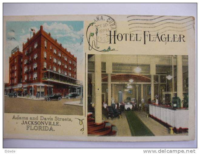 Adams And Davis St Jackson Ville Jackson Hotel Flager  P. Used - Jacksonville