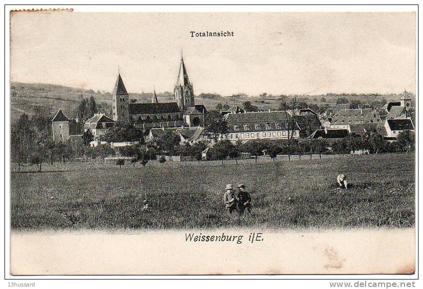 Carte Postale Ancienne Wissembourg (Weissenburg) - Totalansicht - Wissembourg