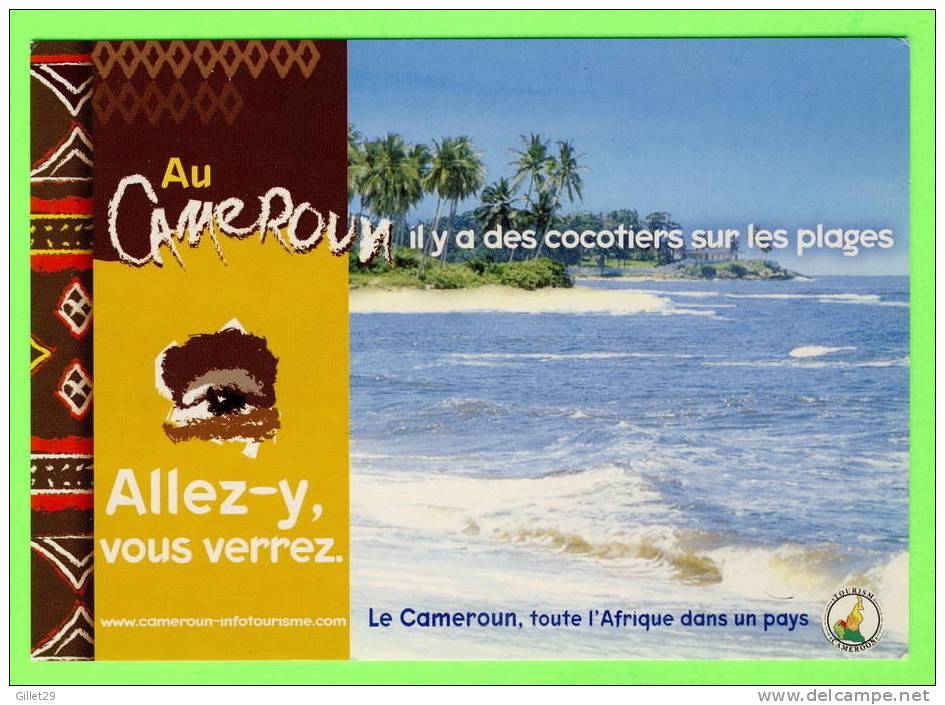 CAMEROUN, AFRIQUE - IL Y A DES COCOTIERS SUR LA PLAGES - - Camerún