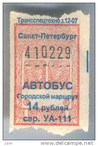 Russia: One-way Bus Ticket From St. Petersburg (5) - Europe