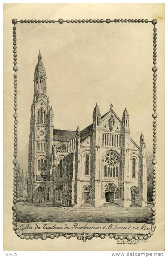 Saint Laurent Sur Sèvre 79 - Illustration Eglise Tombeau - Autres & Non Classés