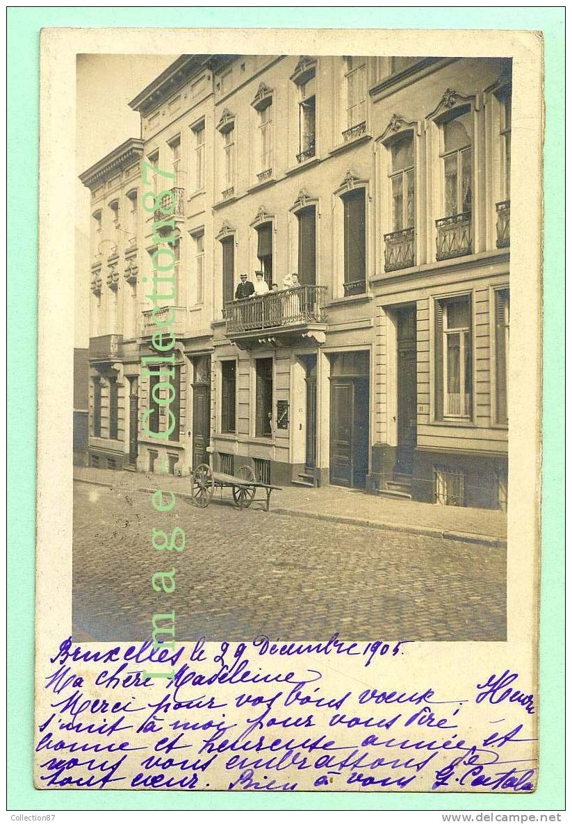 BELGIQUE - BRUXELLES - CARTE PHOTO Des ANNEES 1900 - SIGNE G. CATALA - Lanen, Boulevards