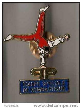 Pin's Equipe Spéciale De Gymnastique,"qp",gymnaste,Arthus Bertrand - Gimnasia