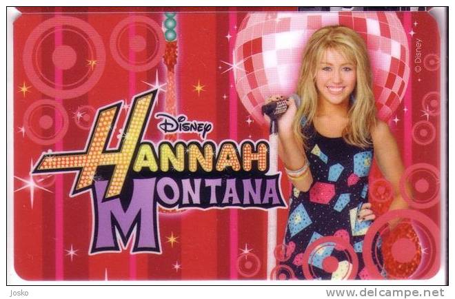 WALT DISNEY - HANNAH MONTANA  ( England Gift Card ) * Film Movie Cinema Movies * Giftcard Cadeau Gift Cards Giftcards - Disney