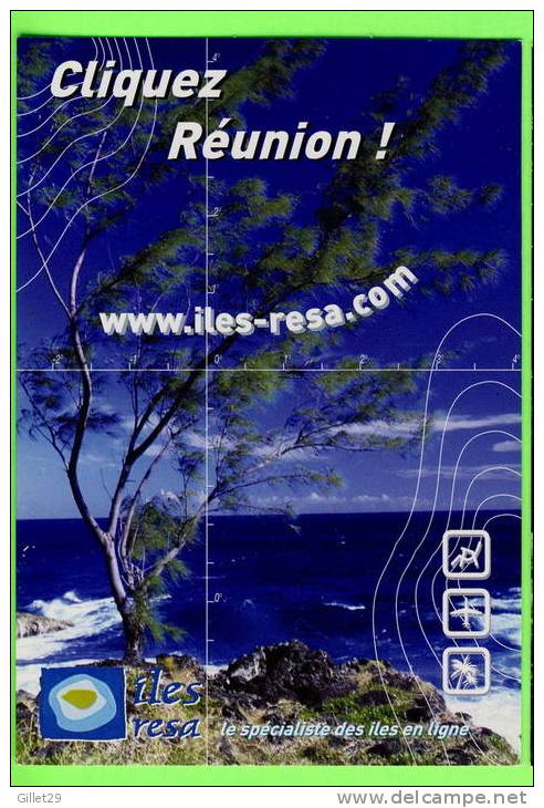 ILES-RESA, MAURICE  - CLIQUEZ RÉUNION ! - PUBLICITÉ - - Maurice