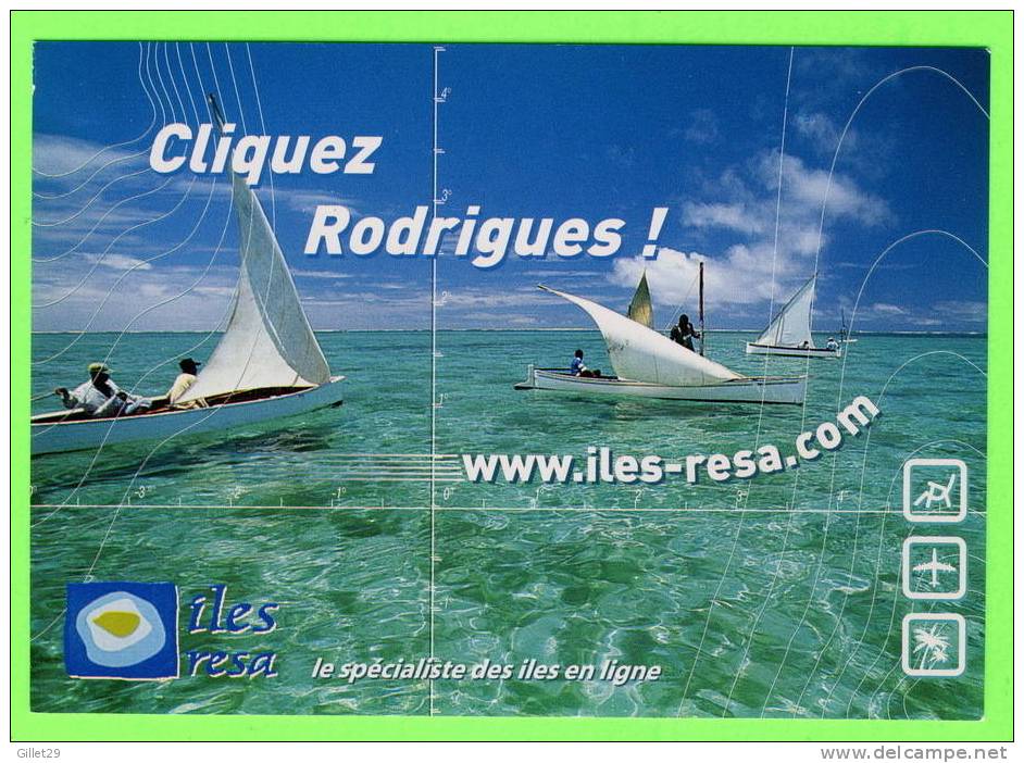 ILES RESA, ILE MAURICE - CLIQUEZ RODRIGUES ! - PUBLICITÉ - - Mauricio