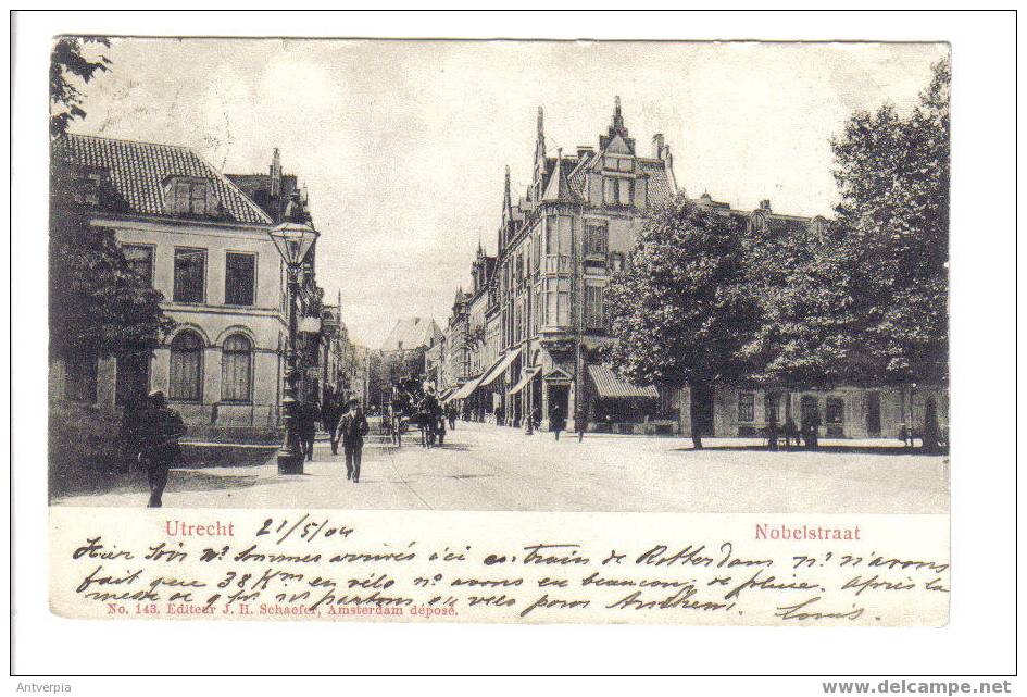 UTRECHt Nobelstraat  Gelopen 1904 - Utrecht