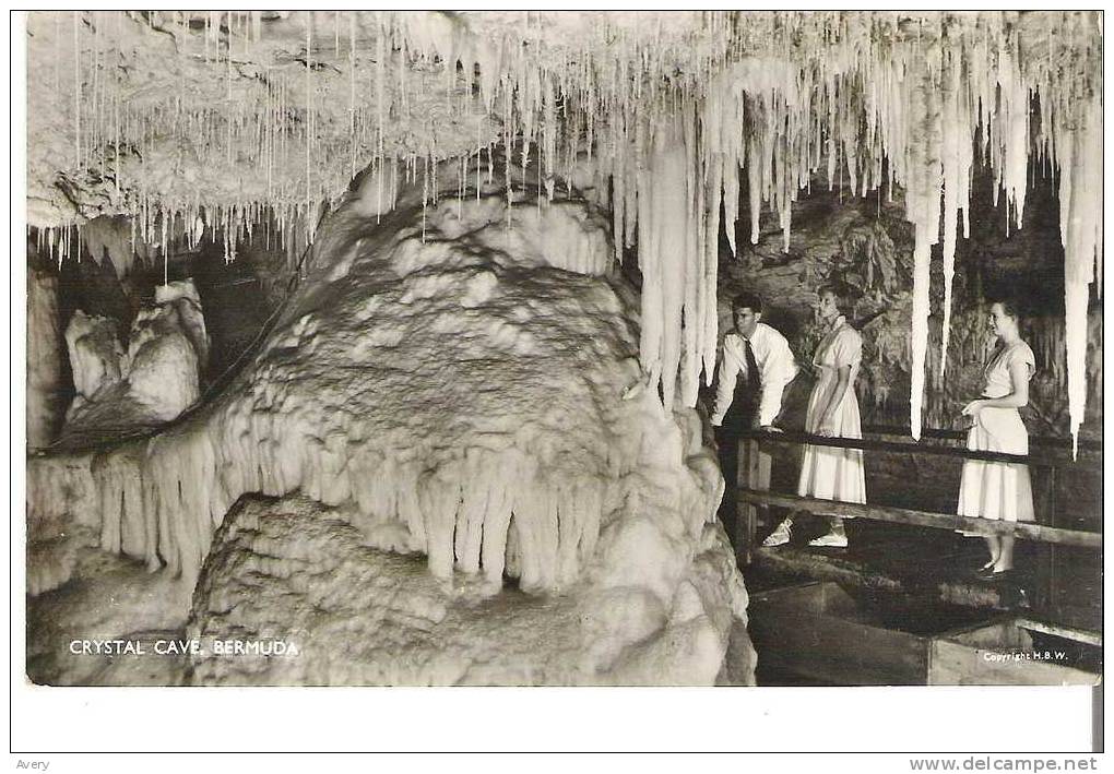Crystal Cave, Bermuda   -  Real Photograph - Bermuda
