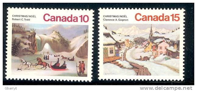 Canada Scott # 651 - 653 Short Set  MNH VF Christmas - Neufs