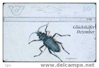 # AUSTRIA 165 Gluckskafer Dezember -insecte- 50 Landis&gyr 12.96 Tres Bon Etat - Oesterreich