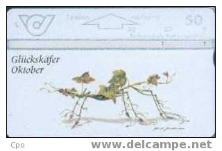 # AUSTRIA 159 Gluckskafer October-insecte- 50 Landis&gyr 10.96 Tres Bon Etat - Oostenrijk
