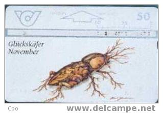 # AUSTRIA 161 Gluckskafer November -insecte- 50 Landis&gyr 11.96 Tres Bon Etat - Oostenrijk