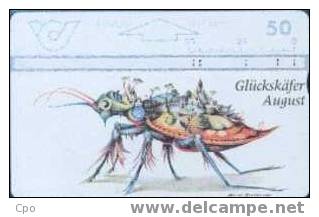 # AUSTRIA 154 Gluckskafer August - Insecte - 50 Landis&gyr 08.96 Tres Bon Etat - Austria