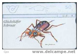 # AUSTRIA 135 Gluckskafer Februar - Insecte - 50 Landis&gyr 01.96 Tres Bon Etat - Oostenrijk