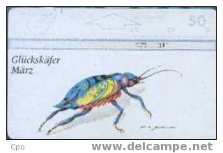 # AUSTRIA 136 Gluckskafer Marz - Insecte - 50 Landis&gyr 01.96 Tres Bon Etat - Oesterreich
