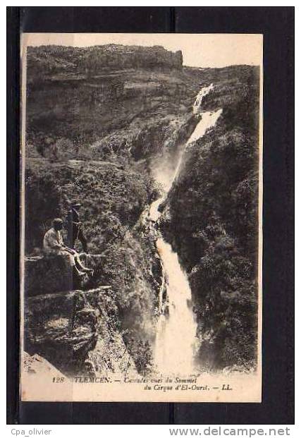 ALGERIE Tlemcen Cascades, Vues Du Sommet Du Cirque D'El Ourit, Animée, Ed LL 128, 192? - Tlemcen