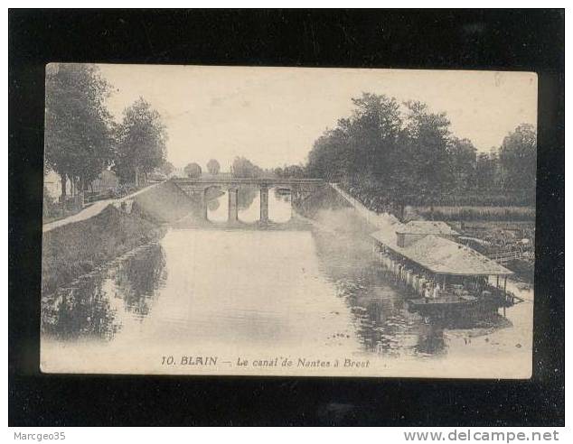 Blain Le Canal De Nantes à Brest édit.nozais N° 10 Lavoirs   Belle Carte - Blain