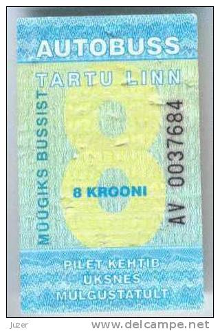 Estonia: One-way Bus Ticket From Tartu (10) - Europa