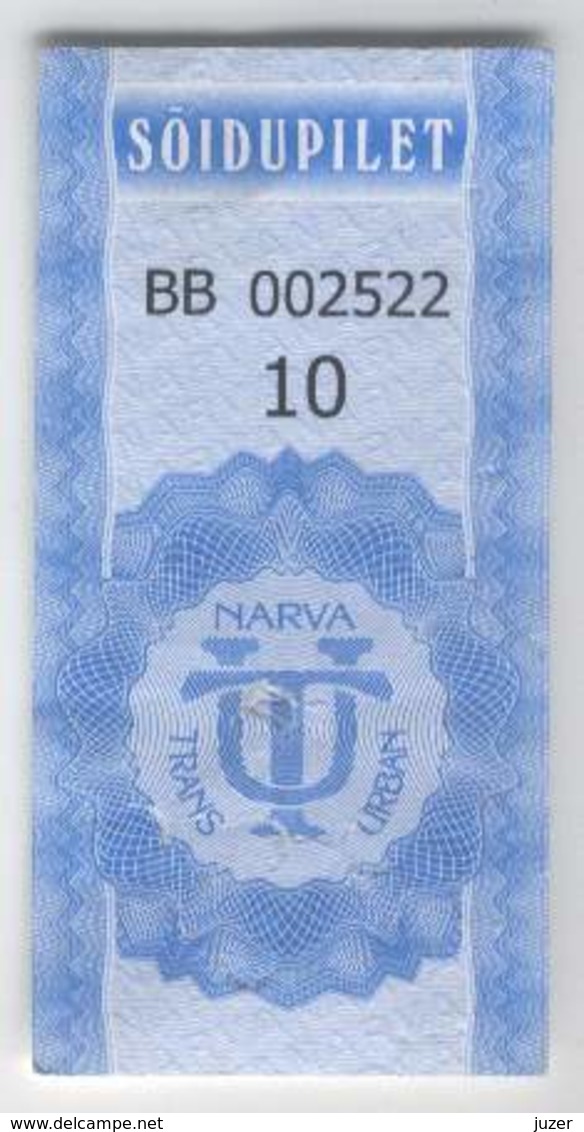 Estonia: One-way Bus Ticket From Narva (31) - Europe
