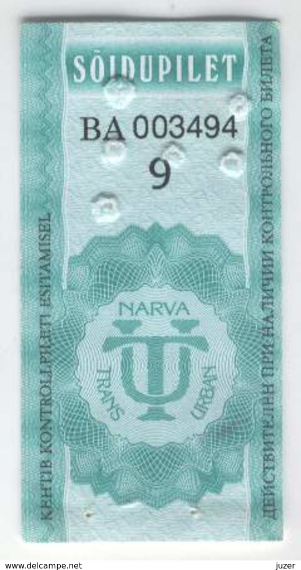 Estonia: One-way Bus Ticket From Narva (33) - Europa