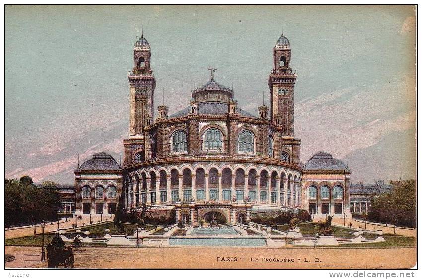 Paris France - Le Trocadéro - Animée - 1900-10s - L. Dupont - Neuve Unused - Other Monuments