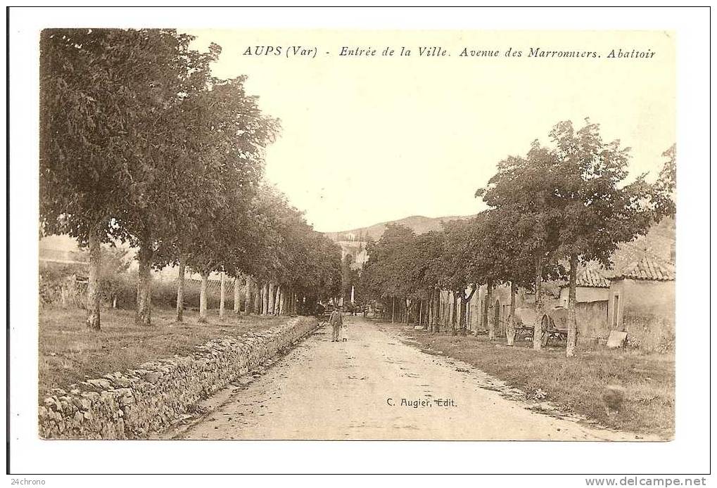 Aups: Entree De La Ville, Avenue Des Marronniers, Abattoir (09-1368) - Aups