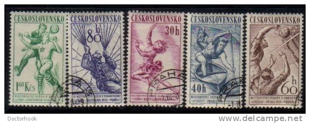 CZECHOSLOVAKIA   Scott #  839-43  VF USED - Used Stamps
