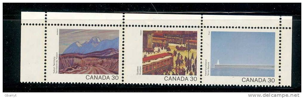 Canada Scott # 955 - 966 MNH VF Fine Art. Complete In 4 Strips Of 3. Canada Day Issue - Nuovi