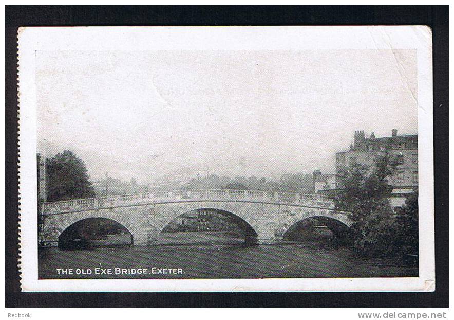 Early Postcard The Old Exe Bridge Exeter Devon - Ref 417 - Exeter