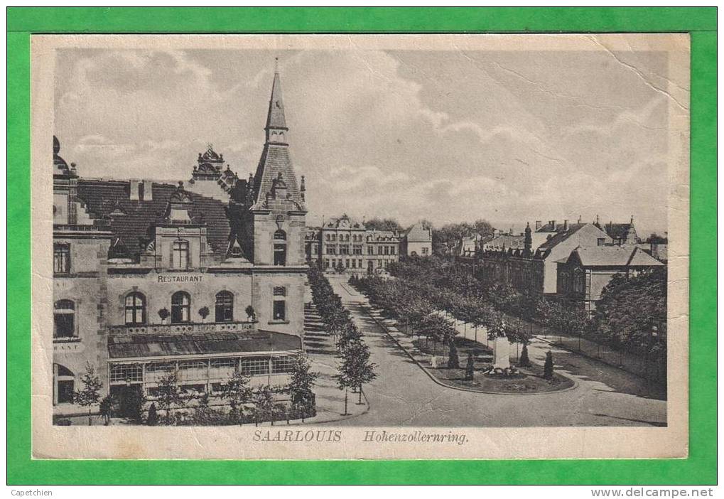 SAARLOUIS - HOHENZOLLERNRING - Carte écrite En 1919 - Autres & Non Classés