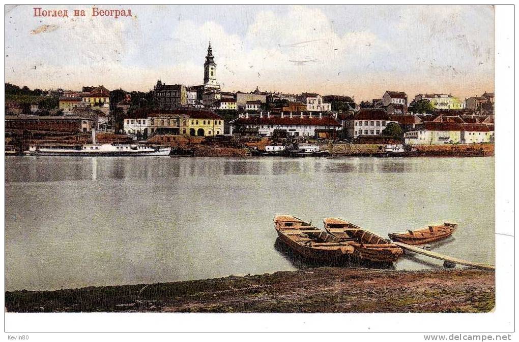 YOUGOSLAVIE Belgrade Vue Totale Cpa Couleur - Yugoslavia