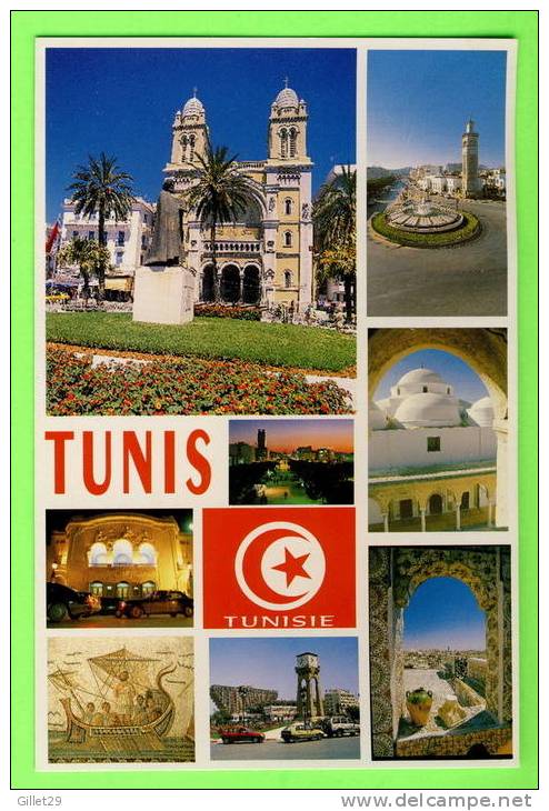 TUNIS,TUNISIE -  8 MULTIVUES - GIGHTIS ÉDITION - - Túnez