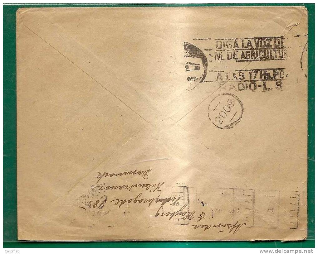 DENMARK - VF 1932 COVER To BUENOS AIRES (RECEPTION AT BACK) - Briefe U. Dokumente
