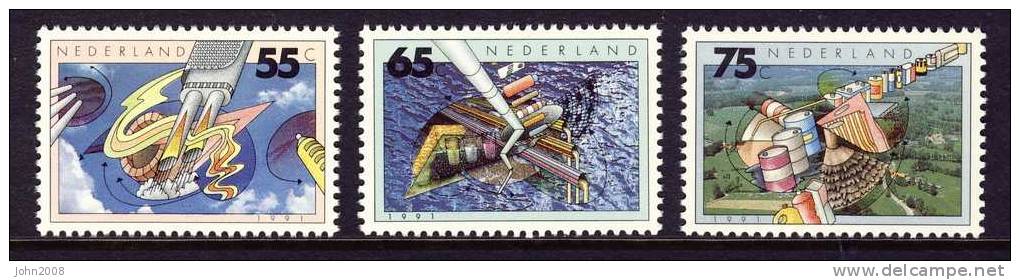 Niederlande / Netherlands 1991 : Mi 1396/1398 *** - Umweltschutz / Enviroment-protection - Unused Stamps